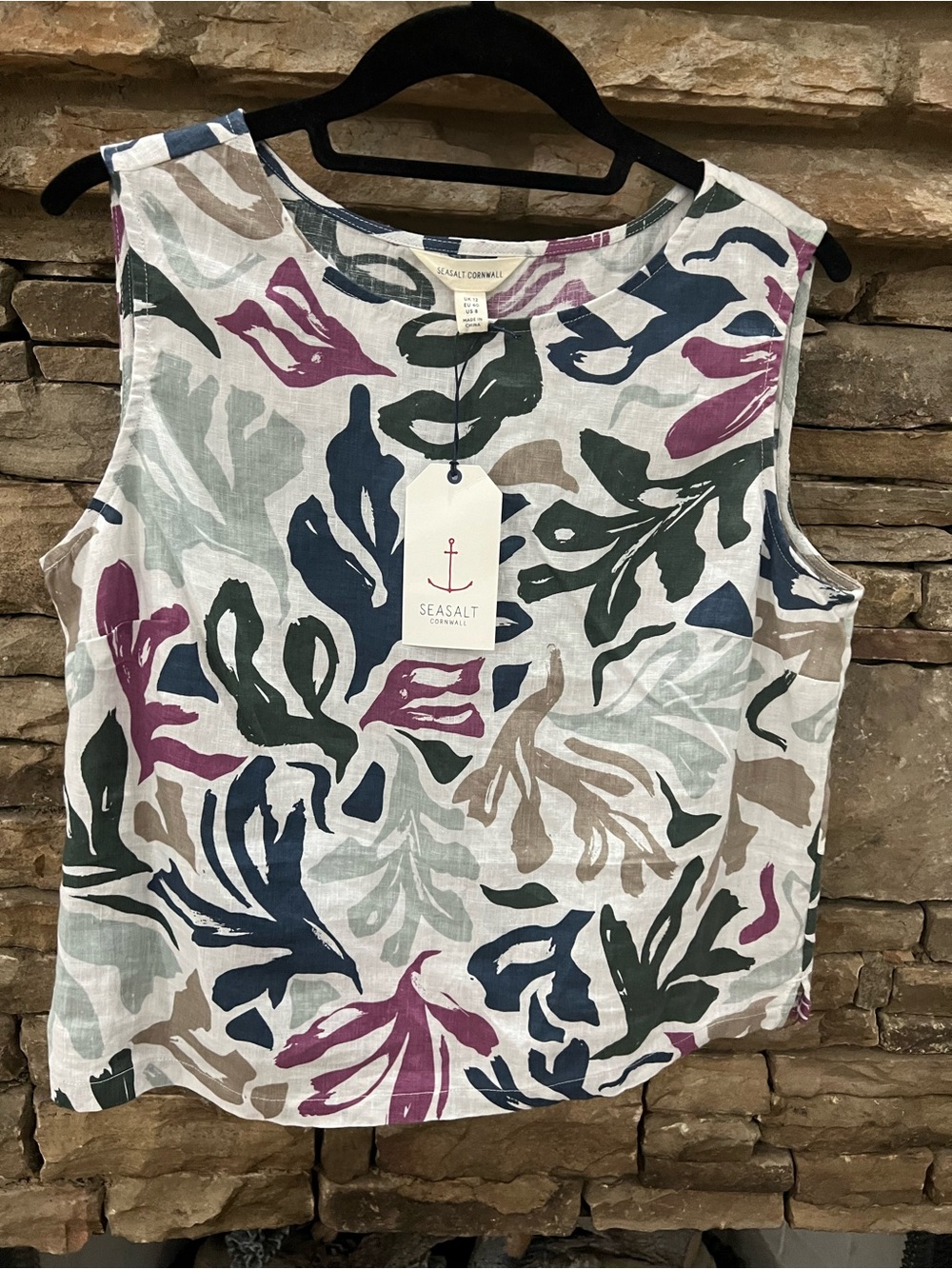 Seasalt Cornwall Colour Study Top size 8